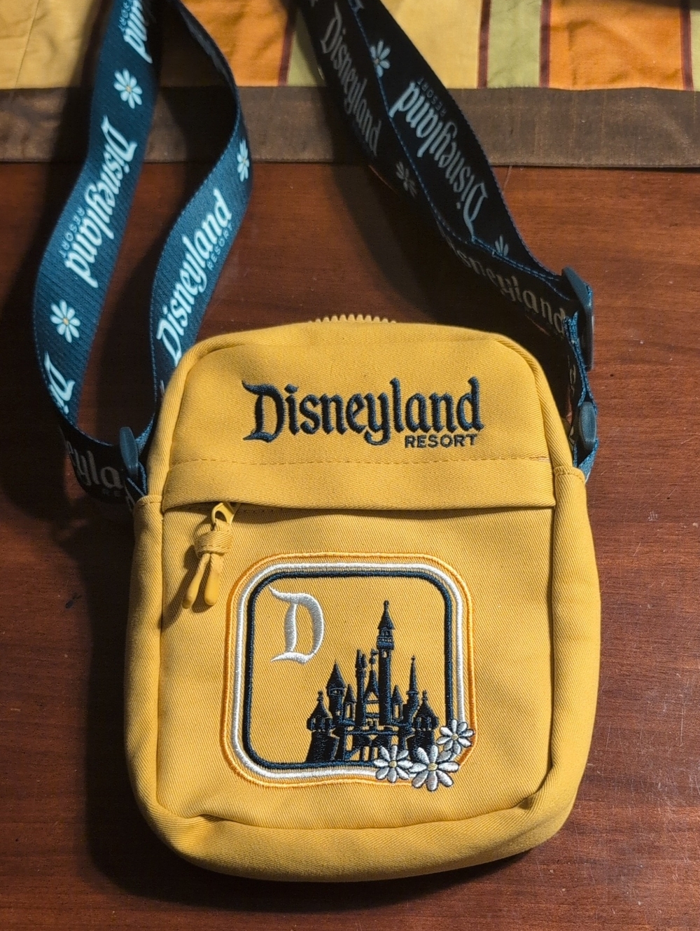 Disneyland Resort Yellow Crossbody Bag for Women 8" X 6"